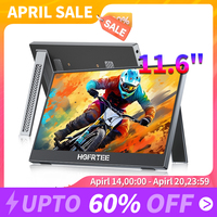Portable Monitor 11.6 Inch, External Laptop Monitor 1366P with Built-in Speakers HDMI USB-C Port Display for Laptop PC Mac PS4/5