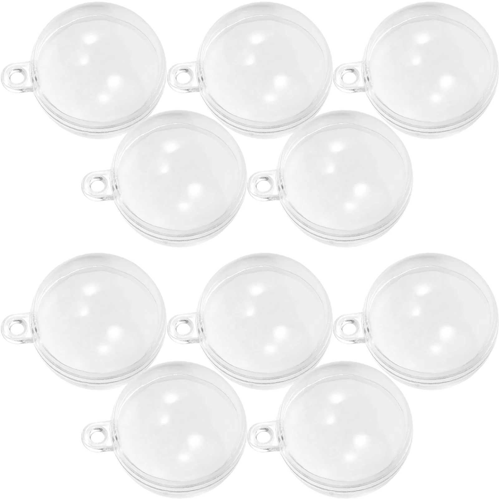 

10 Pcs Fish Tank Float Clear Plastic Ornaments Balls Fillable Floating For Crafts Empty Transparent Aquarium Household