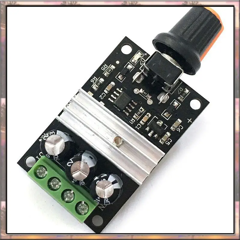 BAAZ HOT DC 6V 12V 24V 28VDC 3A 80W PWM Regulator prędkości silnika Regulowana regulacja zmiennej prędkości z potencjometrem Sw
