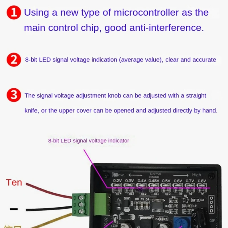 Advanced Auto Oxygen Sensors Signal Simulators with Voltage Indicators for Precise Tuning Emission Testing and Diagnosis