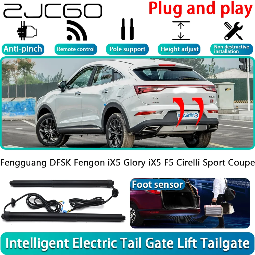 

ZJCGO for Fengguang DFSK Fengon iX5 Glory iX5 F5 Cirelli Sport Coupe Powered Tailgate Power Liftgate Automatic Tailgate System