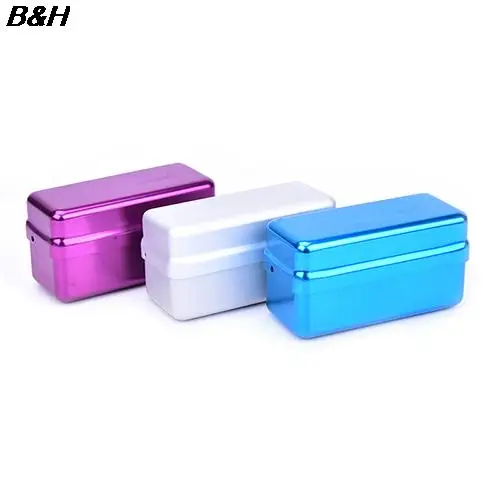 72 Hole Aluminium Autoclave Sterilizer Case Burs Dental Disinfection Endo Files Holder Box For Oral Care Tools Hot 3 Colors