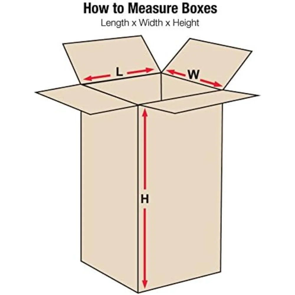 Гофрированные картонные коробки 10x10x30 — упаковка из 25 штук для доставки, упаковки, переезда, хранения