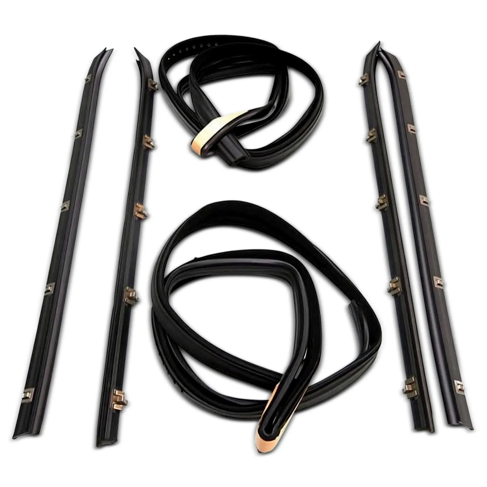 A-Premium 6pcs Door Window Belt Weatherstrip Kit for Chevrolet Blazer C10 GMC C15 Suburban