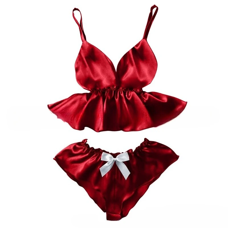 

Сексуальное женское белье, комплект женских пижамных штанов, разноцветные пижамы, шелковая ночная рубашка, домашняя одежда большого размера, нижнее белье, пижамное белье