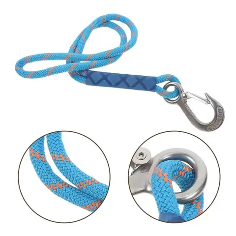 Sangle de suspension en nylon avec crochet métallique, corde de suspension robuste et résistante à l'usure pour balançoire extérieure et chaise de patio