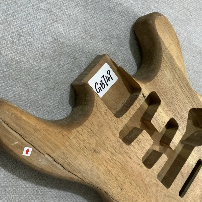 Body Crack Unfinished ST Electric Guitar Body Solid Wood SSH Pickups DIY Guitar Parts Replace Accessories  GB749