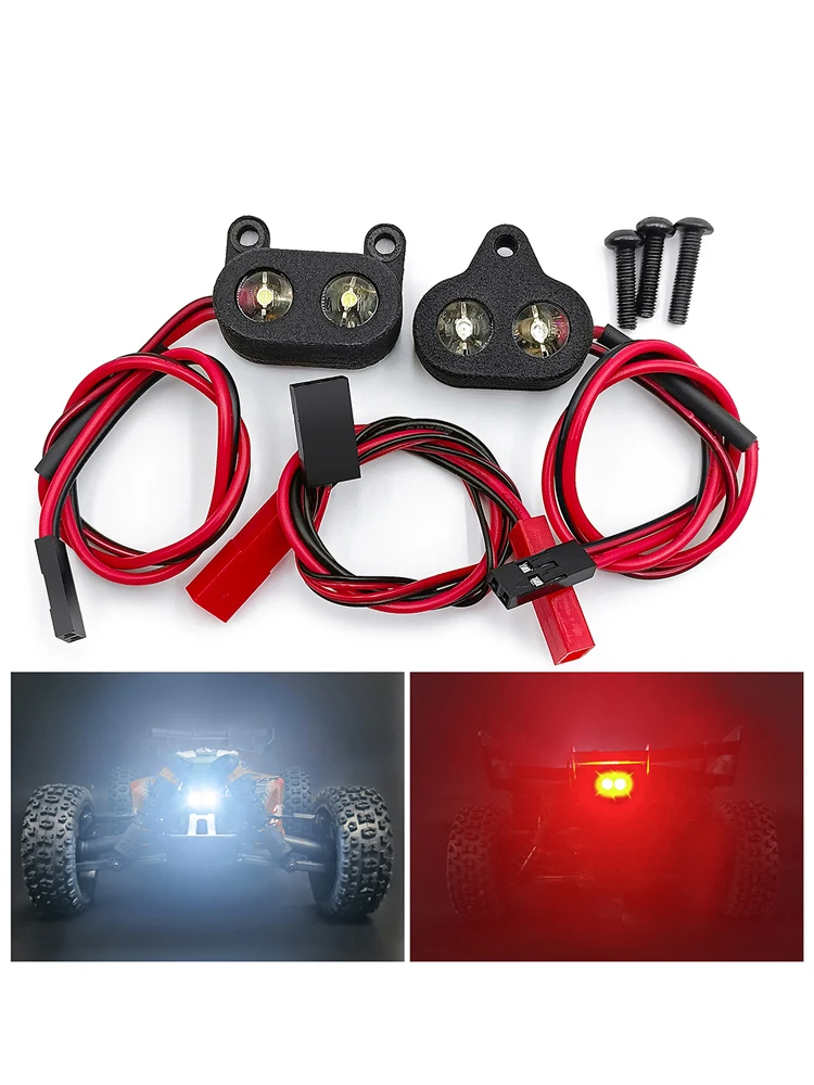 AXSPEED Symulacja Reflektorów i Tylnych Świateł LED do TYPHON 3S BLX TLR 1/8 BUGGY RC Samochód Terenowy Ciężarówka Model Części — zdjęcie 2