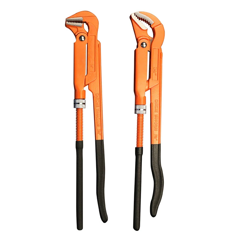 Eagle Point Zange 1/1,5/2 Zoll Schnellrohrschlüssel 45 ° /90 ° Industrielle Halszange mit großer Öffnung, robuste Sanitär-Handwerkzeuge – Detail 12