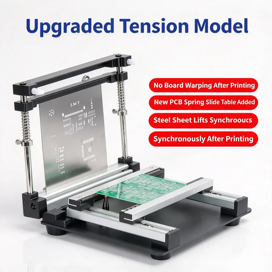 Manual SMT PCB Stencil Printing Table Solder Paste Silk Screen Printer Hand Solder Brushing Workbench for PCB