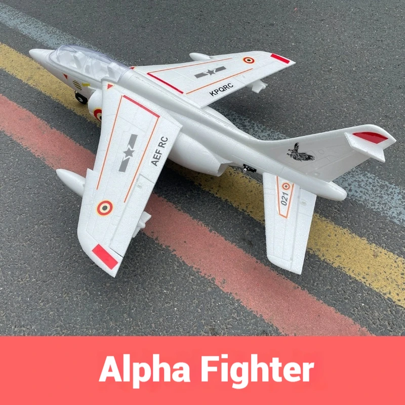 Kpq Alpha-avión de combate de ala fija, modelo de chorro Epo grande de 12 hojas, 64mm, canal de 6 canales, control remoto, Fpv