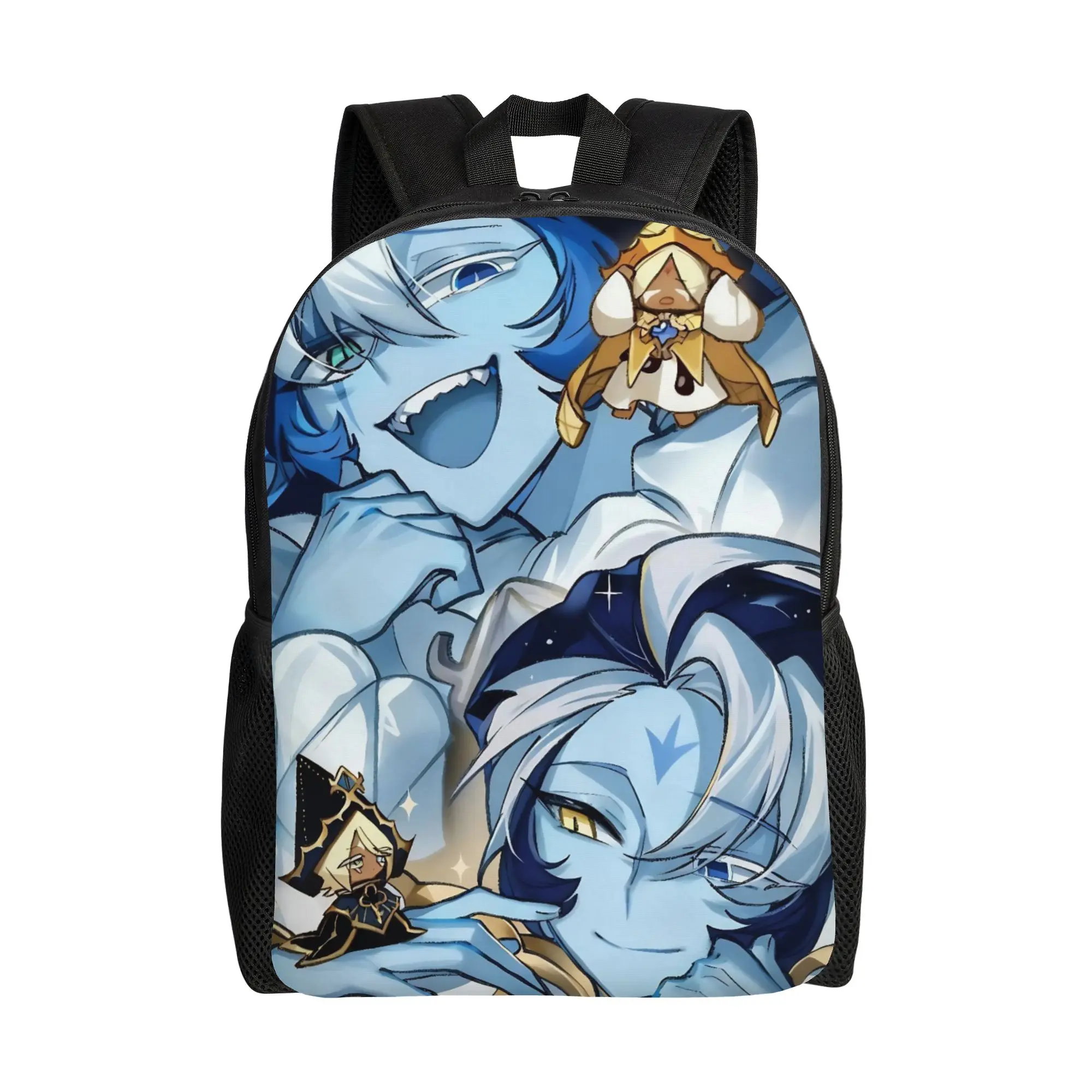 

CRK Shadow Milk Cookie Run Kingdom Backpack for Men Women Student Business Daypack Cartoon Game Laptop Shoulder Bag with Pocket