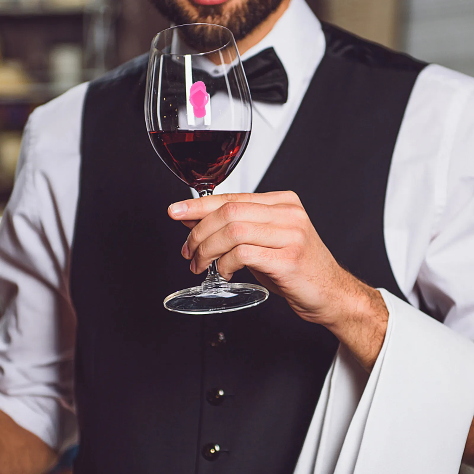18Pcs Creative Slipper Style Silicone Wine Glass Markers Secure Suction Tags for Bars Restaurants Home Parties