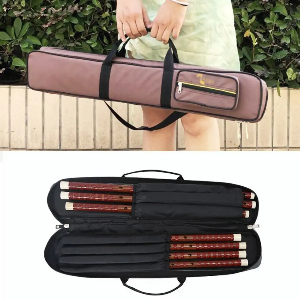 

Canvas Bamboo Flute Storage Shoulder Bag Waterproof Protective Bamboo Flute Carry Bag Thickening Large Capacity Piccolo Pouch