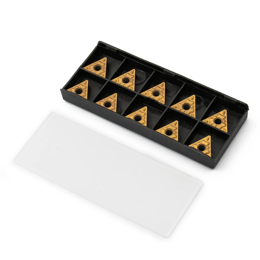 Brand New Practical Carbide Inserts Set Accessories CNC Turning 10Pcs High Grip Strength LF9011 TNMG332 Brand New