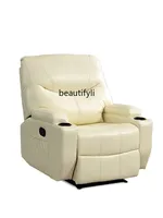 First Class Space Capsule Single Rocking Massage Chair Electric Multifunctional Lazy Sofa Living Room Leather Recliner