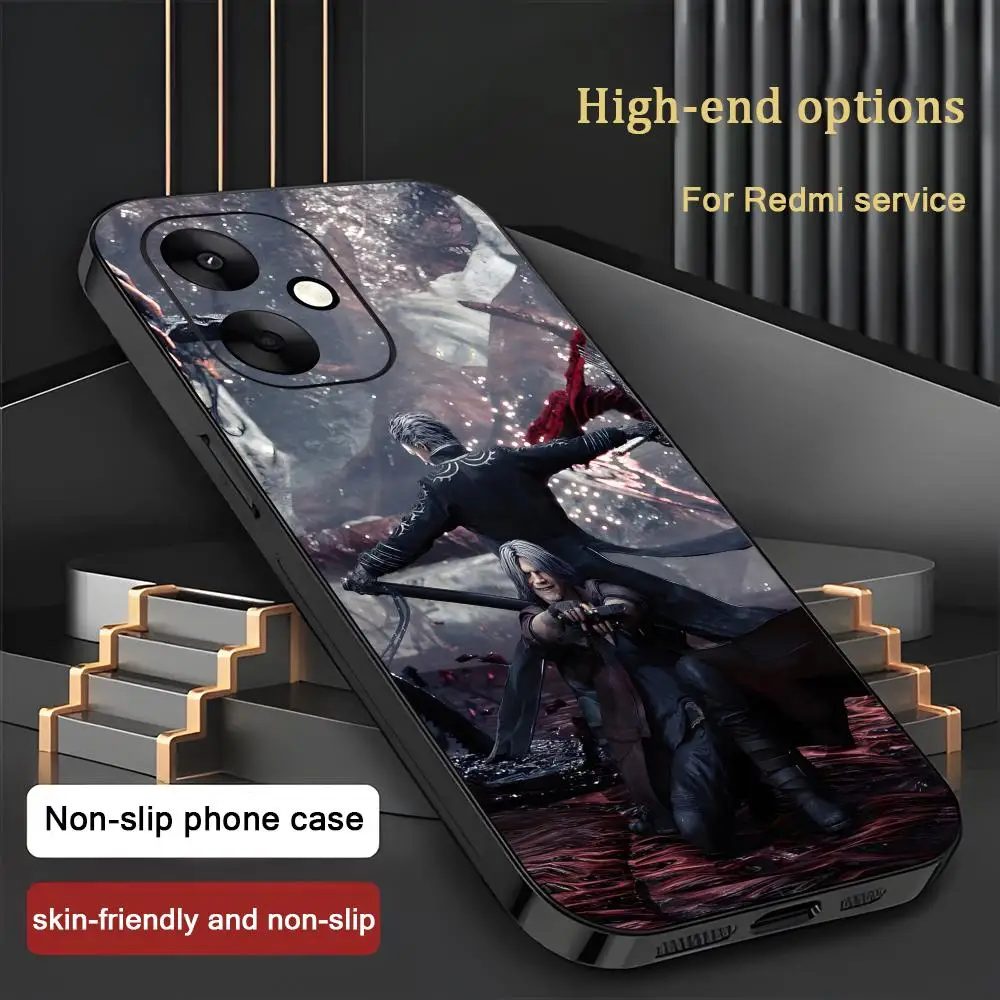 Devil May Cry Cool Game Phone Case For Xiaomi Redmi Note 17 15 14C 13C 12C 14 13 12 Pro Plus S Soft Black Phone Cover view 3