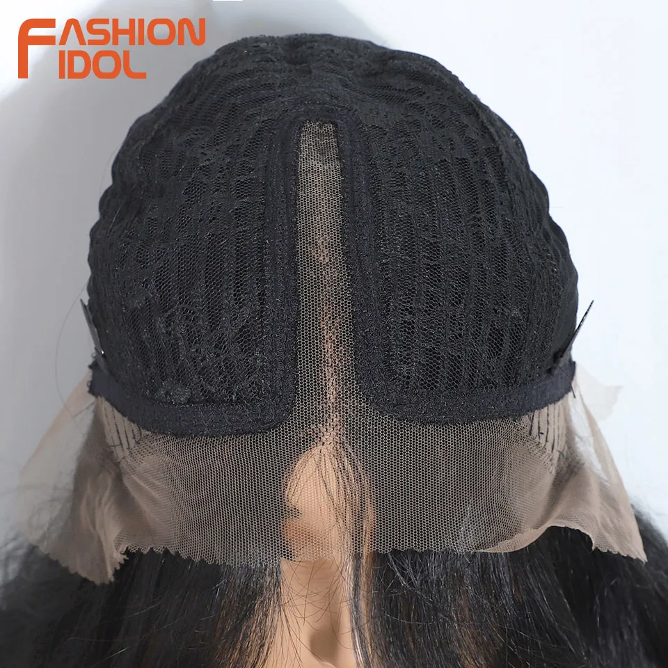 موضة المعبود 26 بوصة الجزء الأوسط الدانتيل الباروكات تأثيري الجسم موجة الباروكات الاصطناعية ألياف مقاومة للحرارة للشعر المستعار اليومي الطويل للنساء