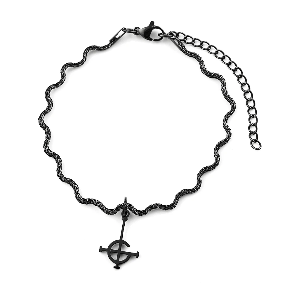 Ghost BC Nameless Stainless Steel Bracelet Ghoul Band Pope Emeritus Symbol Mask Grucifix Poster Bracelets Jewelry