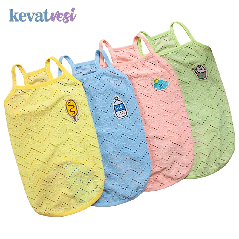 

Summer Dog Clothes for Small Dogs Thin Cute Dog Vest Puppy Clothes Breathable Chihuahua Clothes Cat Vest Pet Supplies