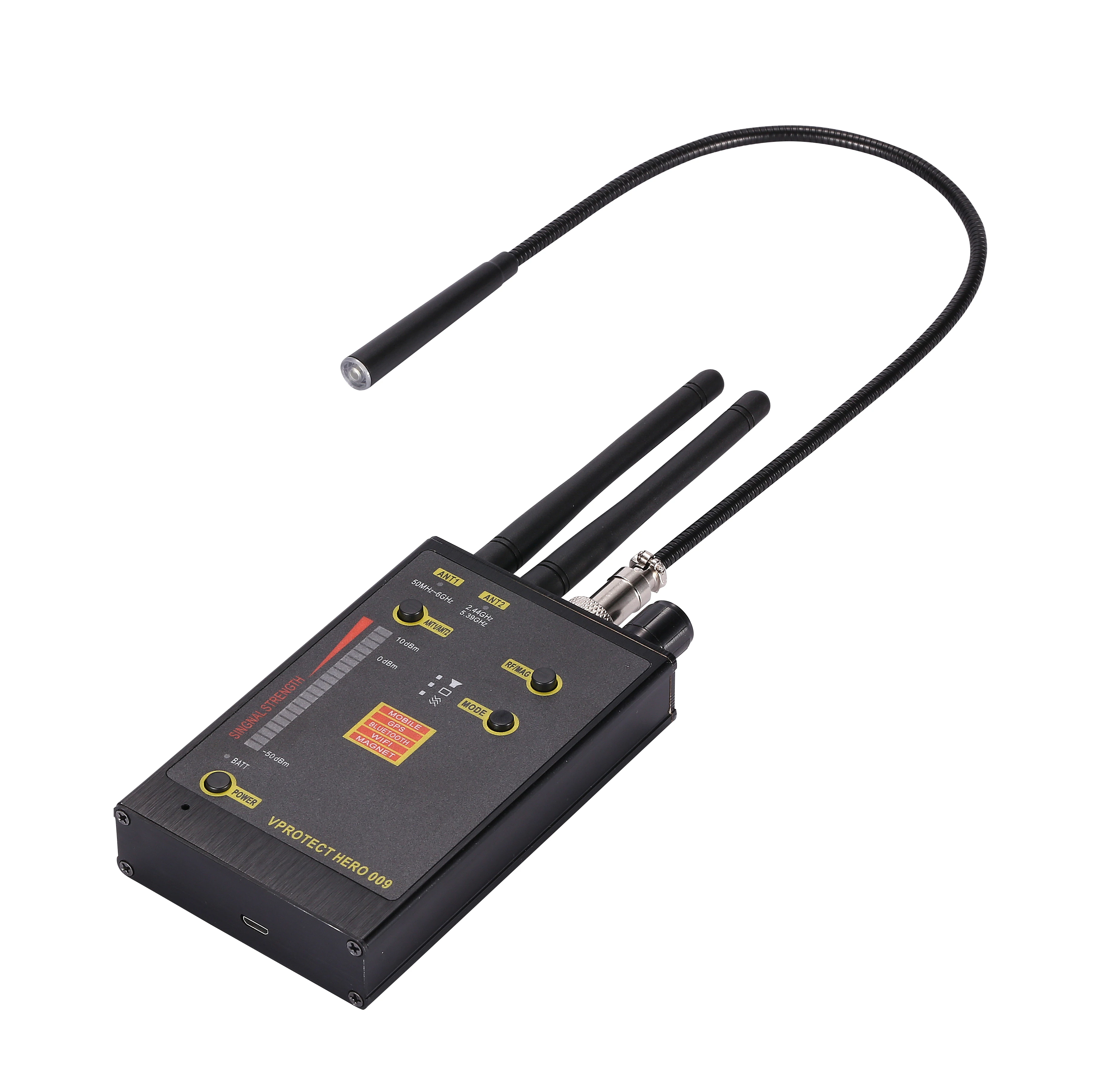 Imagem -04 - sem Fio Multi Função Anti Spy Detector Câmera Localizador Gsm Lente de Sinal Gps rf Tracker H009