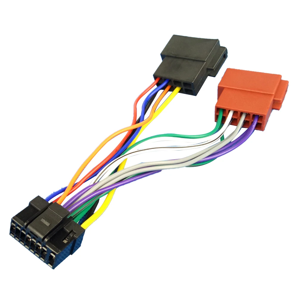 16pin Radio Wiring Harness Easy Installation Reliable Performance Direct Installation Practical Use ABS Material