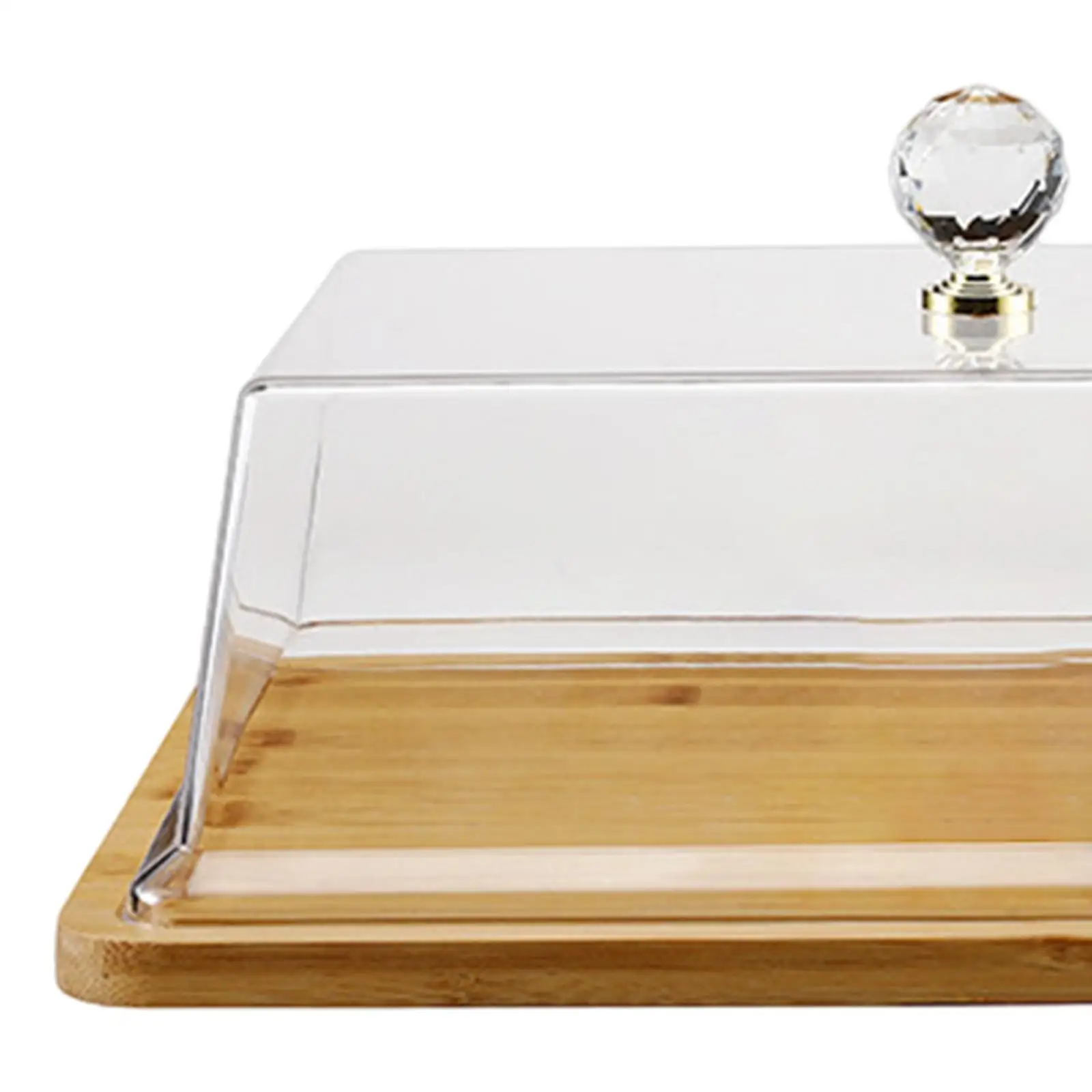 Cake Stand with Glass Cover Serving Tray for Party Shop Display Restaurants