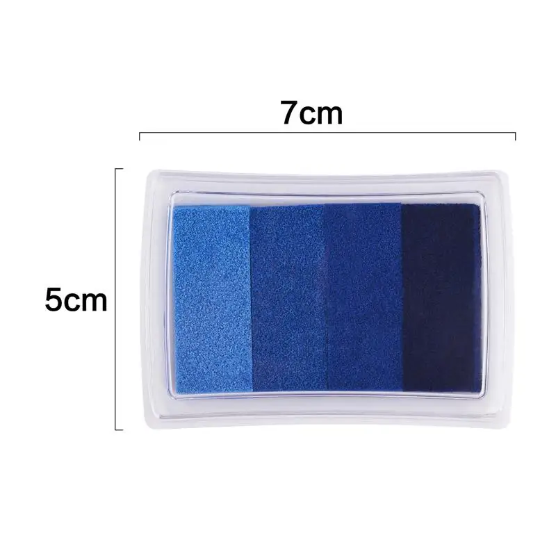 1 Piece Creative Stationery Four-Color Gradient Ink Pad DIY Finger Print Painting Seal Stamp Ink Pad