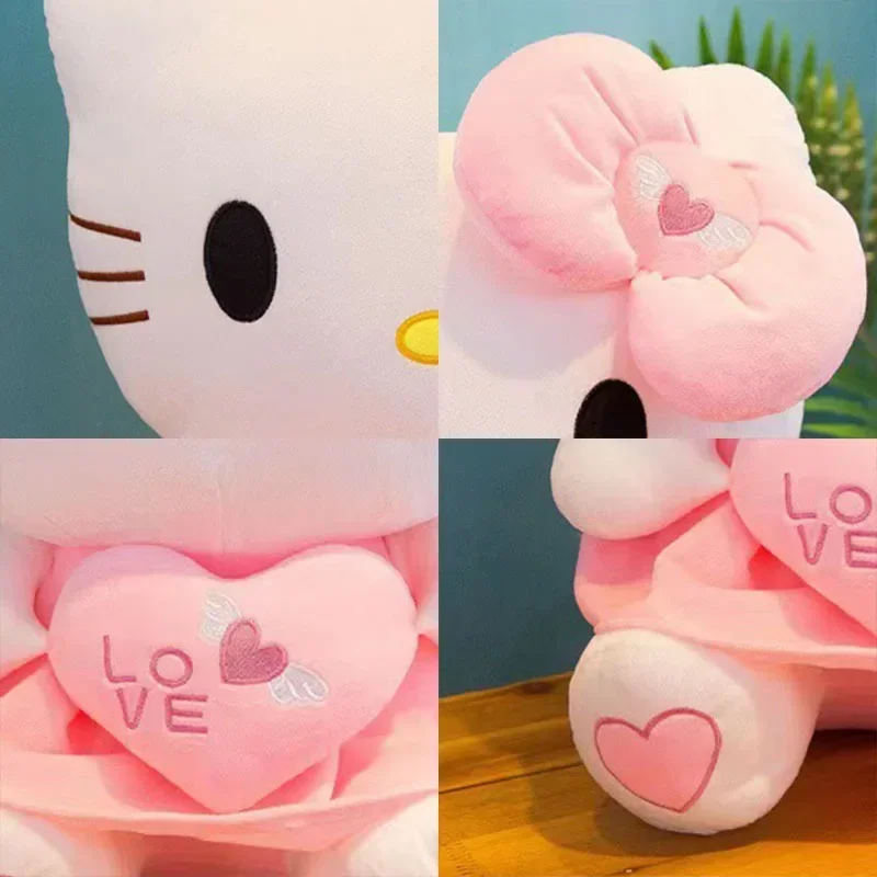 30cm Sanrio Hello Kitty Cat Plush Toys Cartoon KT Cat Plushie Doll Soft Stuffed Anime Pillow Birthday Gifts For Kids Girls