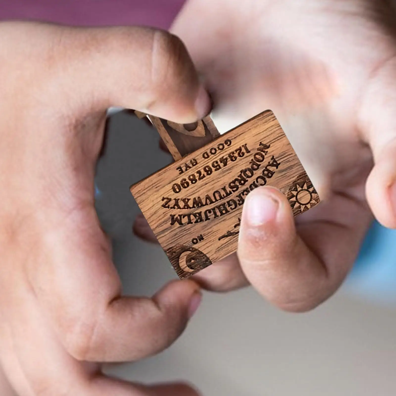 Mini small Ouija Board Retro Miniature Spirit Board With Drawer Wooden Miniatures Emotional Love Drawer Home Decoration Gift