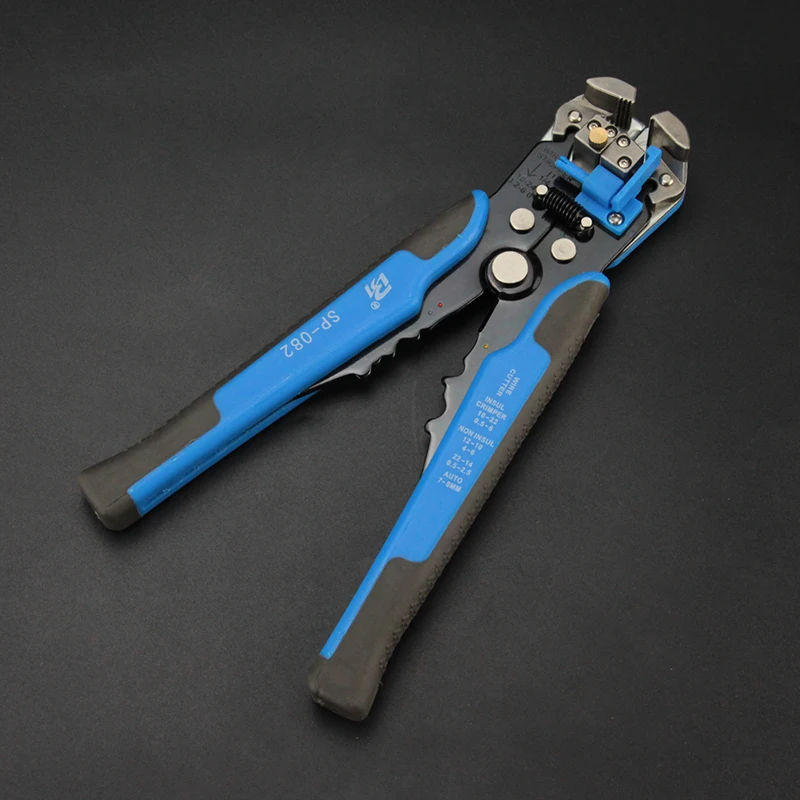 SP-082 Multi-functional Wire Stripper Pliers 0.2-6mm Wire Crimping Tool Alloy Steel Professional Cable Wire Stripper