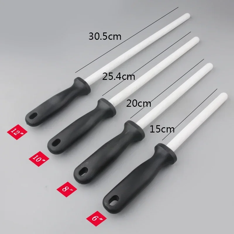 1Pcs Knife Sharpening Rod 6/8/10/12inch Diamond/Ceramic Kitchen Knife Sharpeners Steel Professional Grinding System Knives Tool