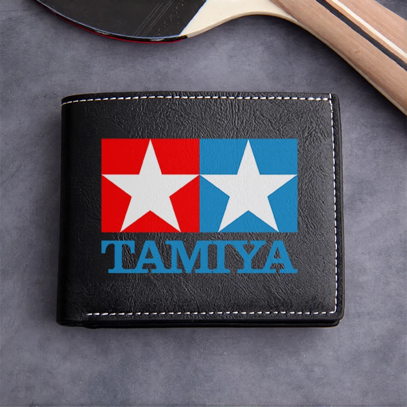 TAMIYA Premium PU Leather Wallet Minimalist Design Durable Lightweight Business Style Men's Compact Wallet