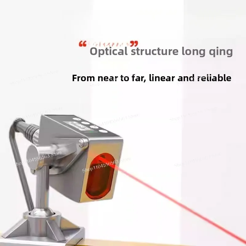 50m Long-Range TOF Laser Displacement Sensor - RS485 & Analog Output Photoelectric Ranging Switch