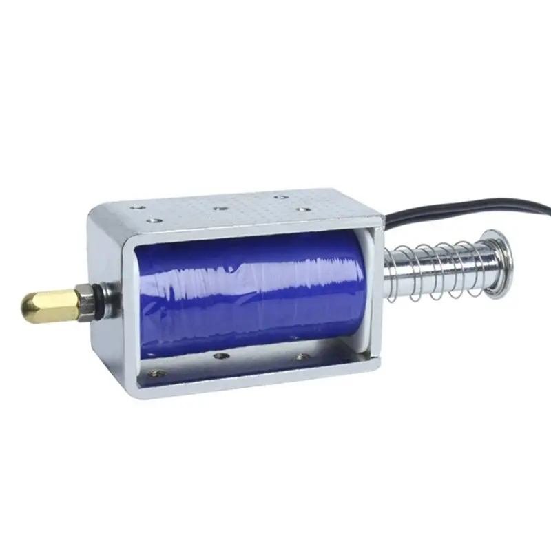 AC23-LY-1264B DC 24V Electromagnet Push Pull Solenoid Stroke 30Mm Magnetic Coil Electric Telescopic Magnet
