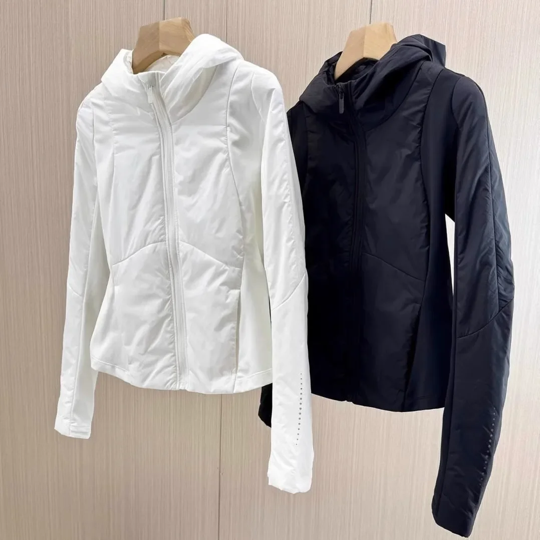 

2025 Women's Short Jacket Spring Autumn New Casual Femme Hooded Jacket Basic Zipper Coat Tops