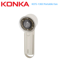 Konka KCFS-1302  Handheld Mini Fan – 100 Speed Levels USB Rechargeable with LED Digital Display Compact & Safe for Travel