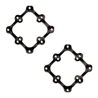 2PCS 25.5x25.5mm to 20x20mm Flight Controller Adapter Board Carbon Fiber Plate M2 Hole Integrated AIO Board for FPV Racing Drone