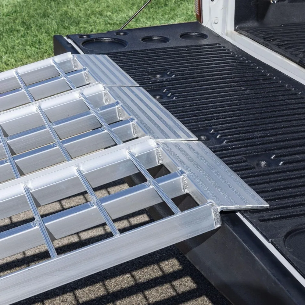 9' Aluminum HD Folding Arched 3-Piece Motorcycle Ramp