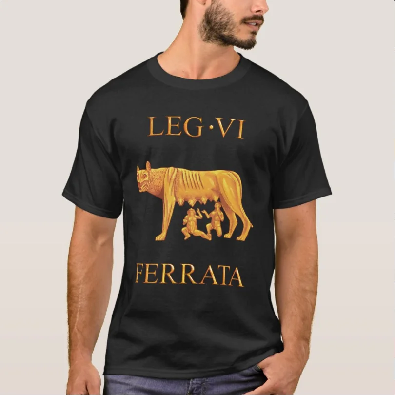 

Roman Legion SPQR Legion VI Ferrata "ironclad" T-Shirt 100% Cotton O-Neck Summer Short Sleeve Casual Mens T-shirt Size S-3XL