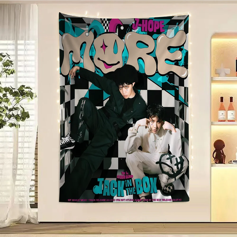 J-Hope -Arson Kpop DIY Wall Tapestry For Living Room Home Dorm Decor Wall Art Decor