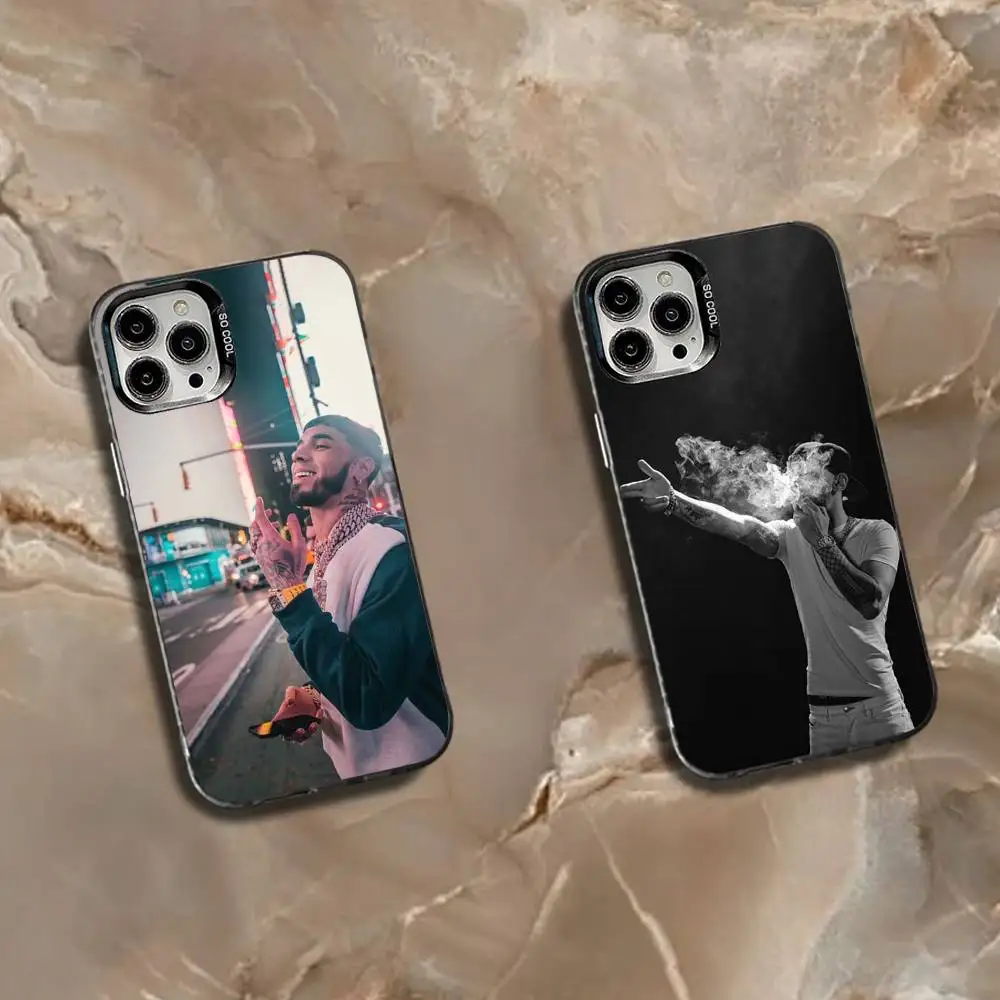 

Rapper A-Anuel AA Real Phone Case For iPhone 16,15,14,13,12,11,Mini,Pro,SE,MAX White Matte Shockproof Cover