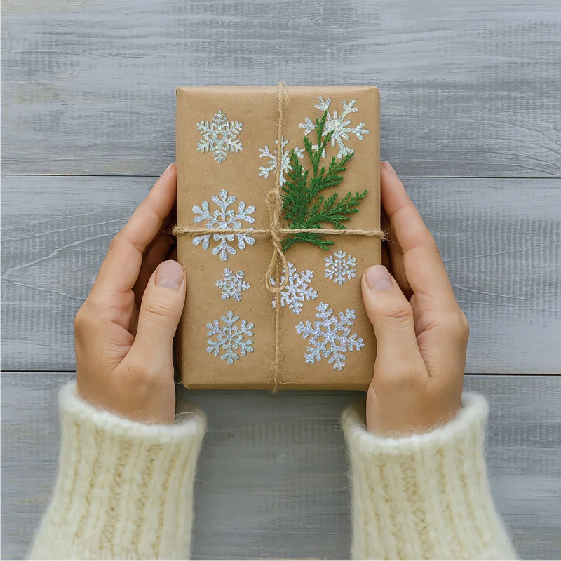 88 قطعة (2 تشانغ) ملصقات ندفة الثلج الشتوية لعيد الميلاد ، ملصق تزيين حفلات ندفة الثلج بالليزر الذهبي والفضي ، بطاقة تهنئة هدية #6