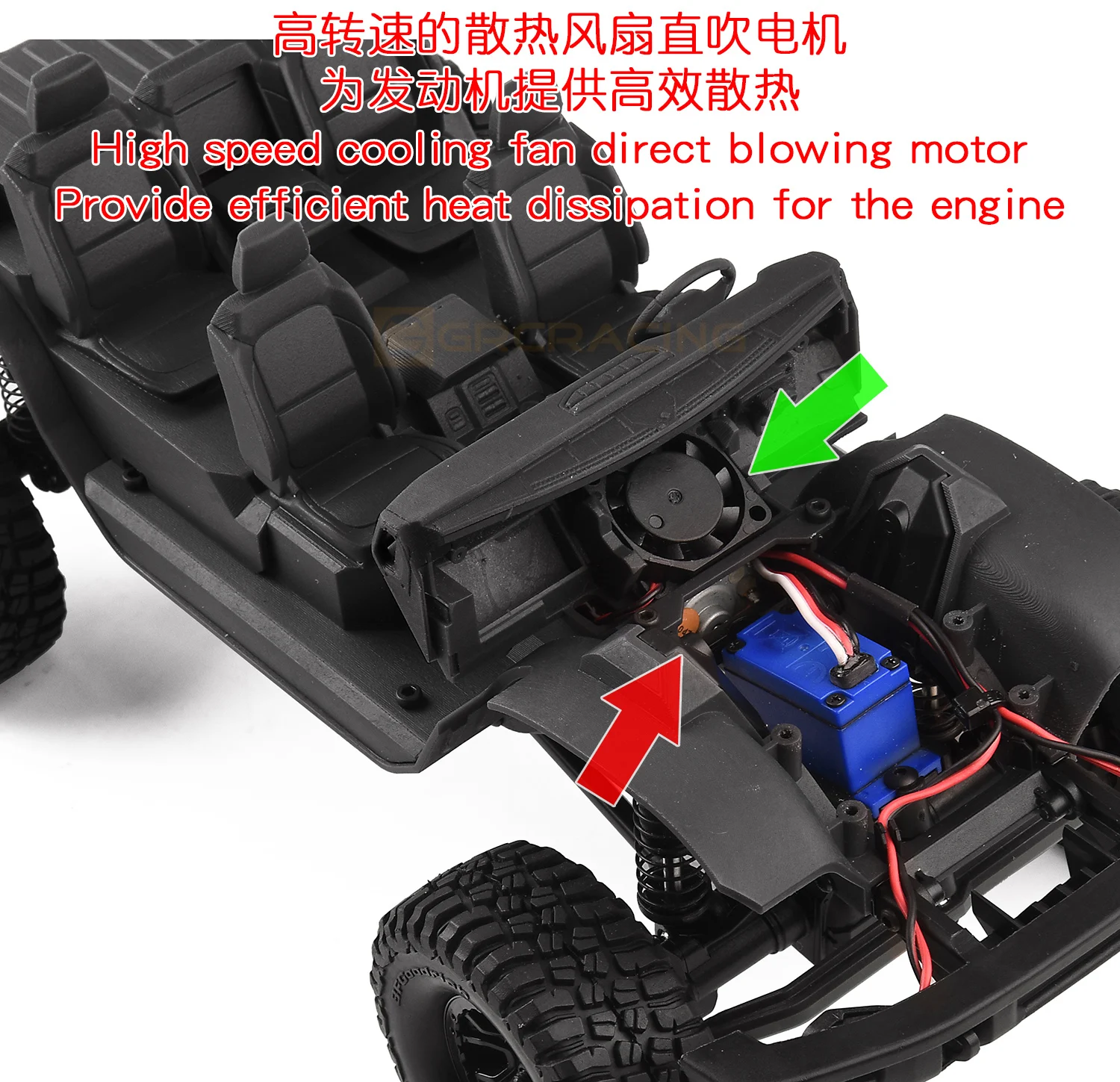 1/18 Innenraum 3D-Druck Sitze/Mittel konsole/Kotflügel für Traxxas Trx4-m Bronco Trx4m RC Crawler Auto Upgrade Zubehör – Detail 21