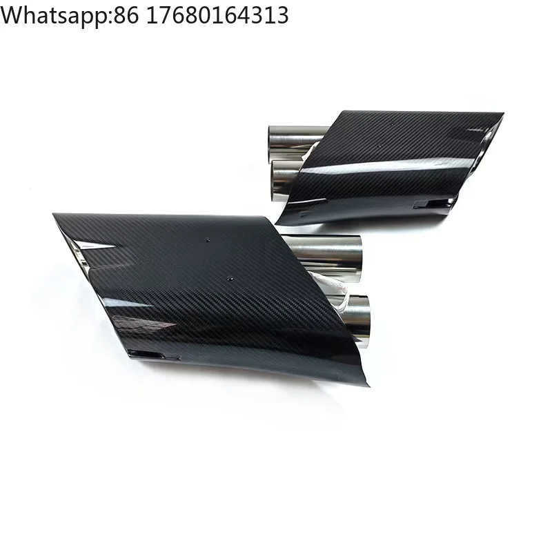 For High Strength Dry Carbon Fiber Exhaust Tips Tailtips for Mercedes-Benz G63 G350 G400 G500 Cars BMW M5 Model Accessory
