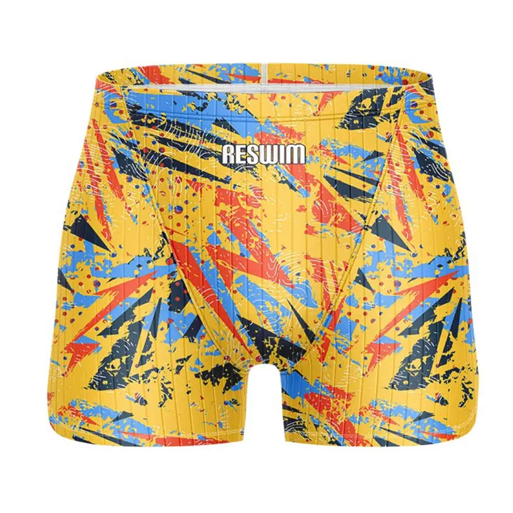 2025 Men's Swim Jammer Swimsuit Athletic Training Racing Swimwear Swimming Trunks For Beach Tights Shorts Quick Dry Bathing Suit image 4