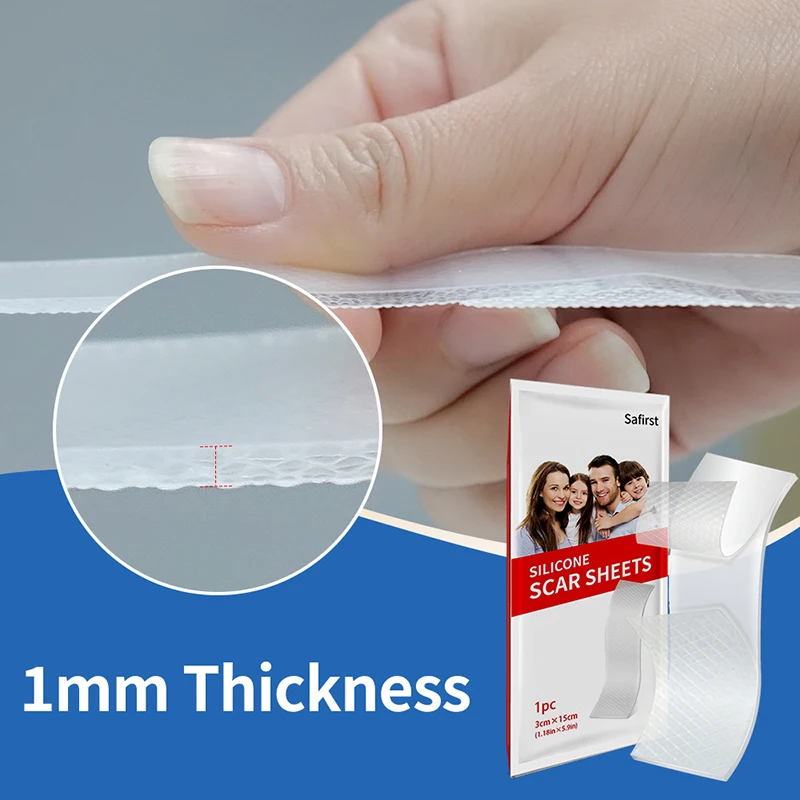 

New 1Pcs Scar Patches Remove Silicone 1mm Gel Patch Burn Wounds Efficient Surgery Scar Tape Transparent Skin Repair