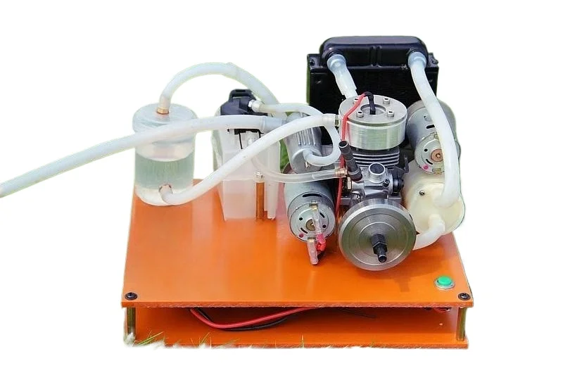 Homemade miniature generator water-cooled engine 2-stroke mini engine