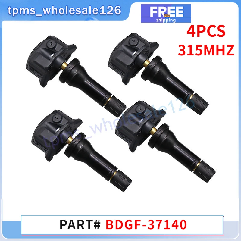 4PCS Tire Pressure Monitor System Sensor BDGF-37140 BDGF37140 For 2021 2022 2023 2024 2025 Mazda 3 6 CX-3 CX-9 MX-5 TPMS 315MHZ