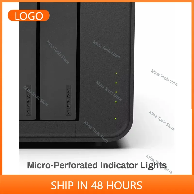 2026 Factory Direct Sales  D4-320 External Hard Drive Enclosure - 4bay USB 3.2 Gen2 10Gbps Type-C Hot Swappable